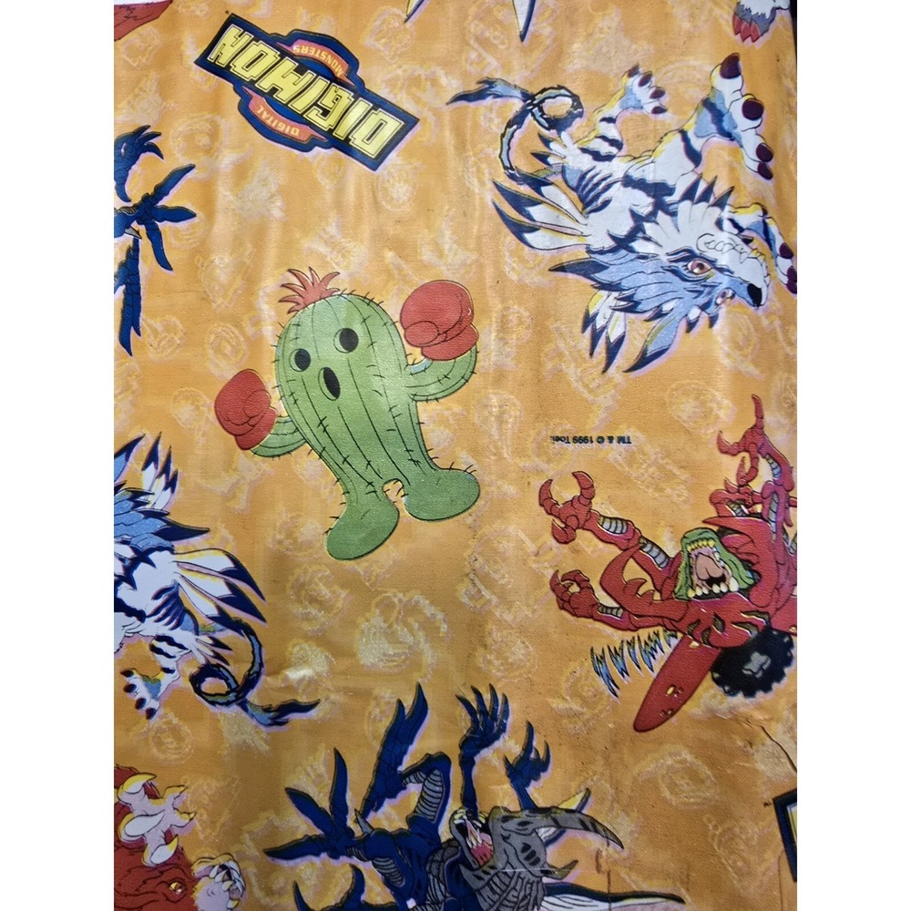 Section Of Digimon Contact Paper, L26in W13in, 90's Baby, Retro Life, Gen X